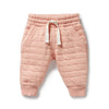 Wilson and Frenchy Quilted Sweat Pant - Rose