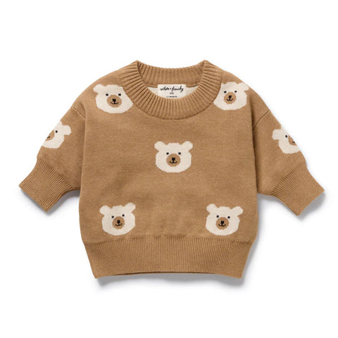Wilson and Frenchy Beary Cute Organic Knitted Jacquard Jumper.