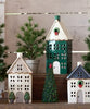 Christmas Tea Light House with Wreath - Large (YA0082, YA0087)