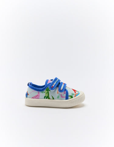 Millie Canvas Shoes - Rainbow Dino