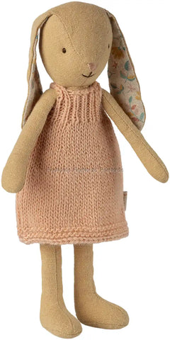 Maileg Bunny size 1 - Cream Yellow Knitted Dress