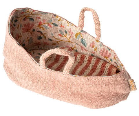 Maileg Carry Cot - Misty Rose