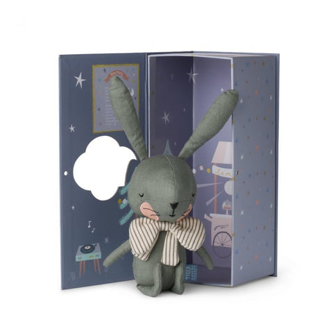 Rabbit & His Bowtie in Gift Box - Green