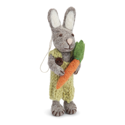 Gry & Sif - Bunny Small Grey Pants and Carrot