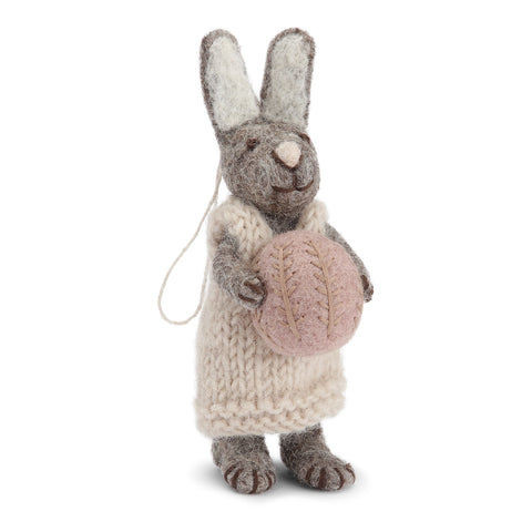 Gry & Sif - Bunny Small Grey Dress and Egg - 21013.
