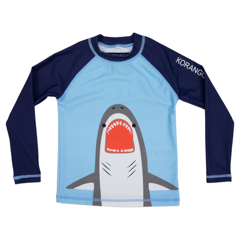 Korango - Swimwear Shark Rash Vest Blue