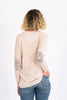 Light Beige Swing Jumper with Betsy Liberty Patches
