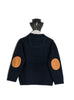 Bow & Arrow Boys Navy Hunter Jumper with Tan Patches