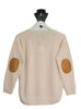 Light Beige Swing Jumper with Tan Patches