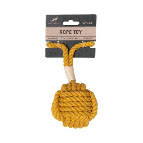 Field & Wander  - Dog Rope Toy (Yellow)