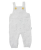 Baby Polka Knit Overall with Matching Beanie - Grey