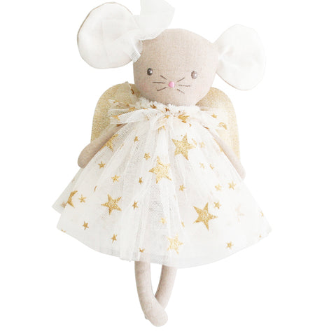 Mini Angel Mouse - Gold Star & Ivory