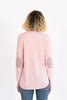 Pale Pink Swing Jumper with Liberty Patches