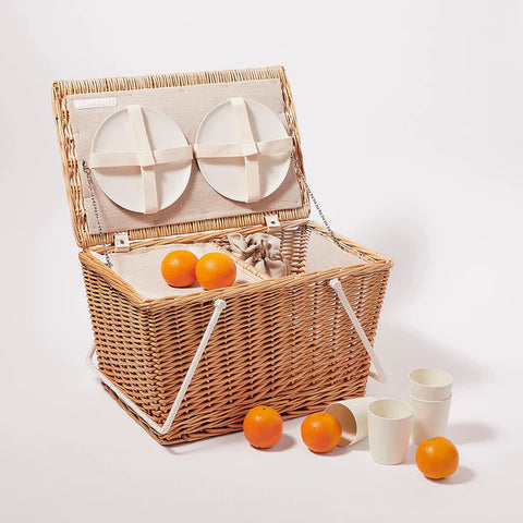 Sunnylife Large Picnic Cooler Basket - Natural
