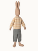 Maileg bunny boy, pants and sweater, size 5.