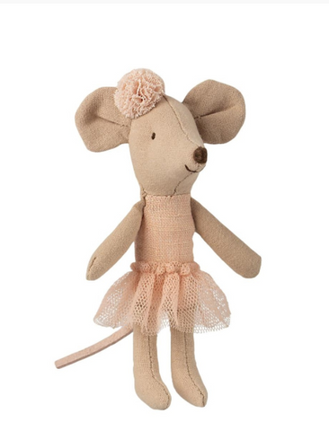 Maileg Ballerina Mouse - Little sister in Merle Suitcase.