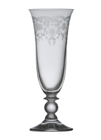 Etched Champagne Glass - Box of 4.