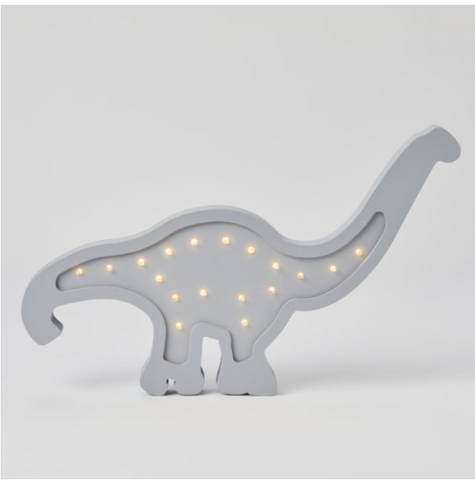 Night Lights - Brontosaurus Wooden Light.