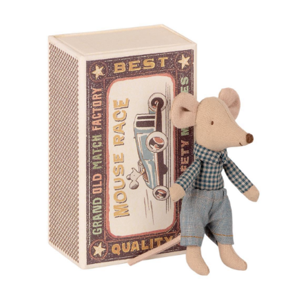 Maileg Little brother mouse in box