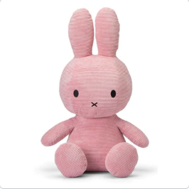 Miffy Plush - Sitting Teddy Corduroy pink (70cm)