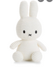 Miffy Sitting Corduroy - Pink and white (23cm)