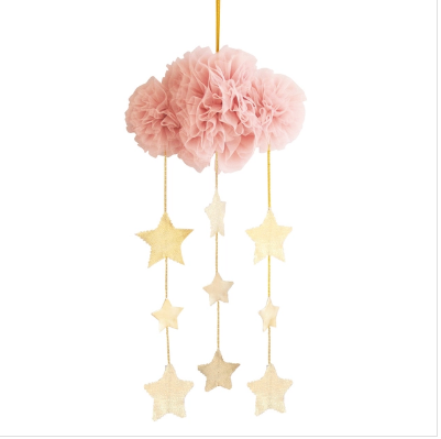Tulle Cloud Mobile - Blush & Gold