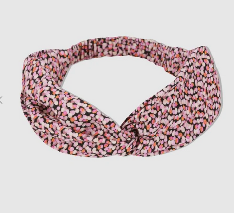 Girls Painted Spot Headband - Plum