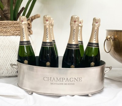 Knox Champers Oval 45x29x14 antique pewter