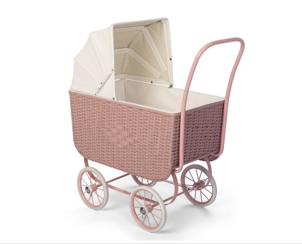 Astrup Rattan Pram - Rose.