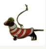 Metal Christmas Ornaments - Christmas Dachshunds