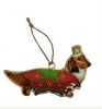 Metal Christmas Ornaments - Christmas Dachshunds