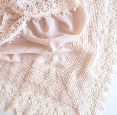 Heirloom Baby Lace Shawl / Swaddle.