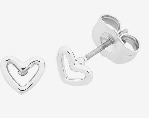 Petite Heart Earring - E461.