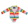 Korango - Rainbow Zip Swimsuit.
